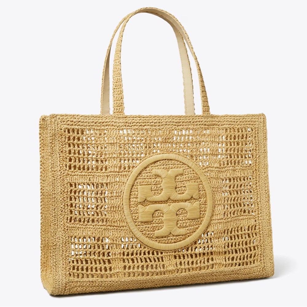 Tory Burch Large Tote Bag with Woven Design